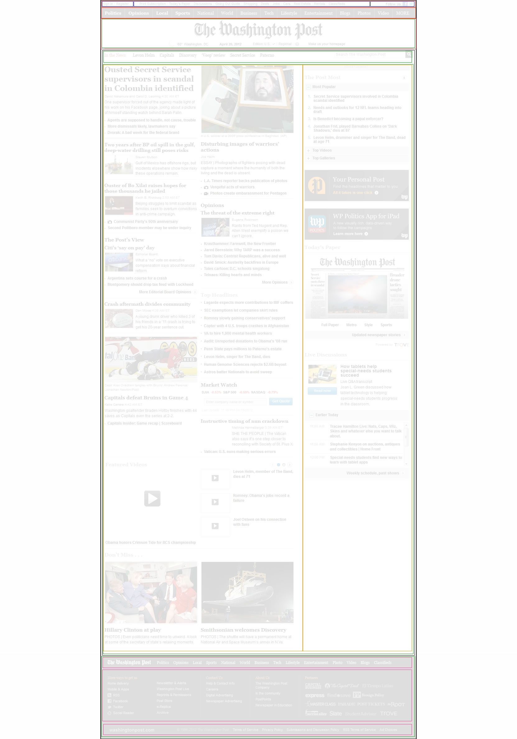 Posible layout del nuevo periodico